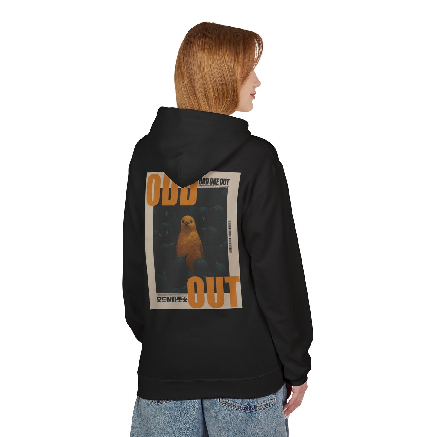 Unisex Fleece Hoodie - "Odd One Out" Design