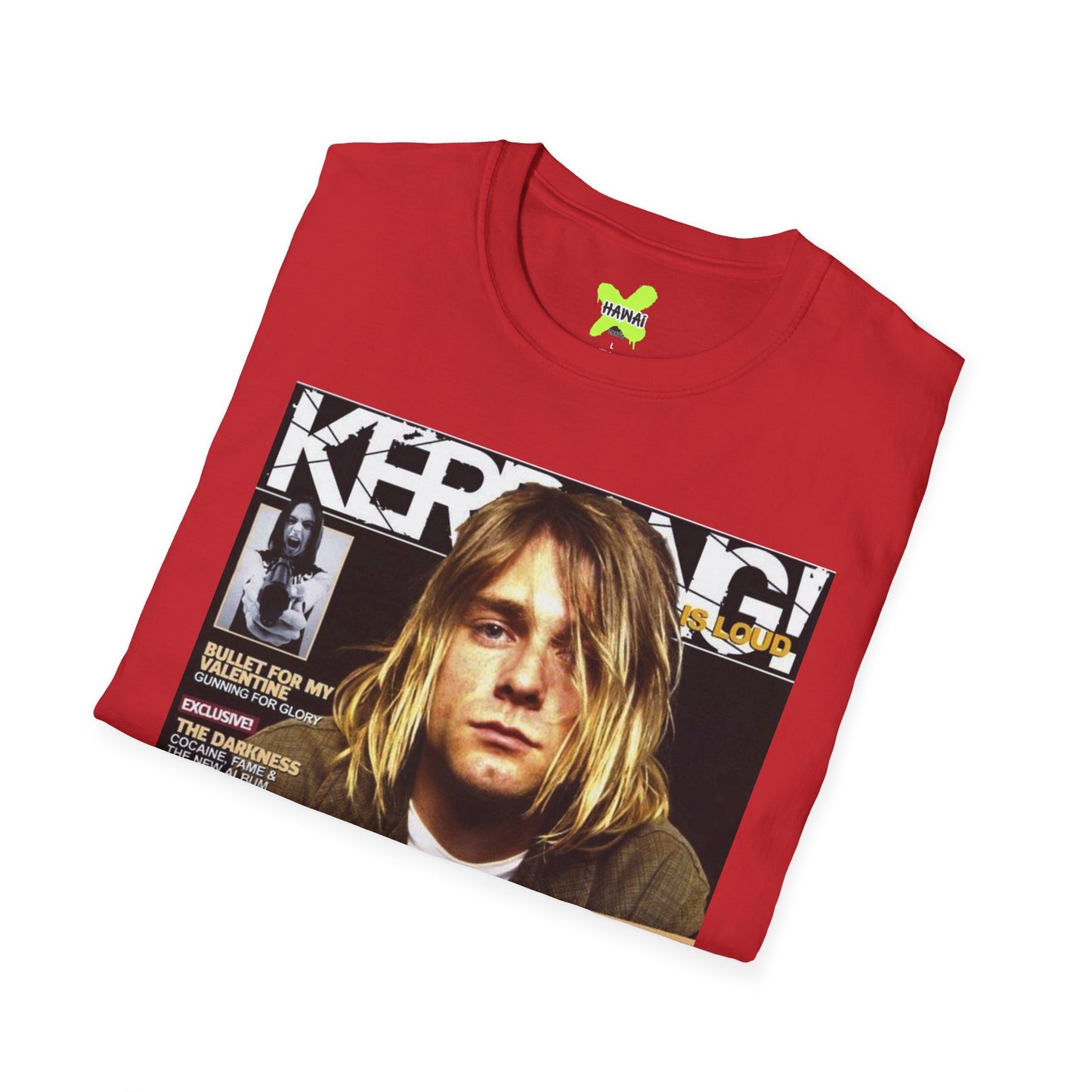 Retro Nirvana Unisex Softstyle T-Shirt - Vintage Magazine Design