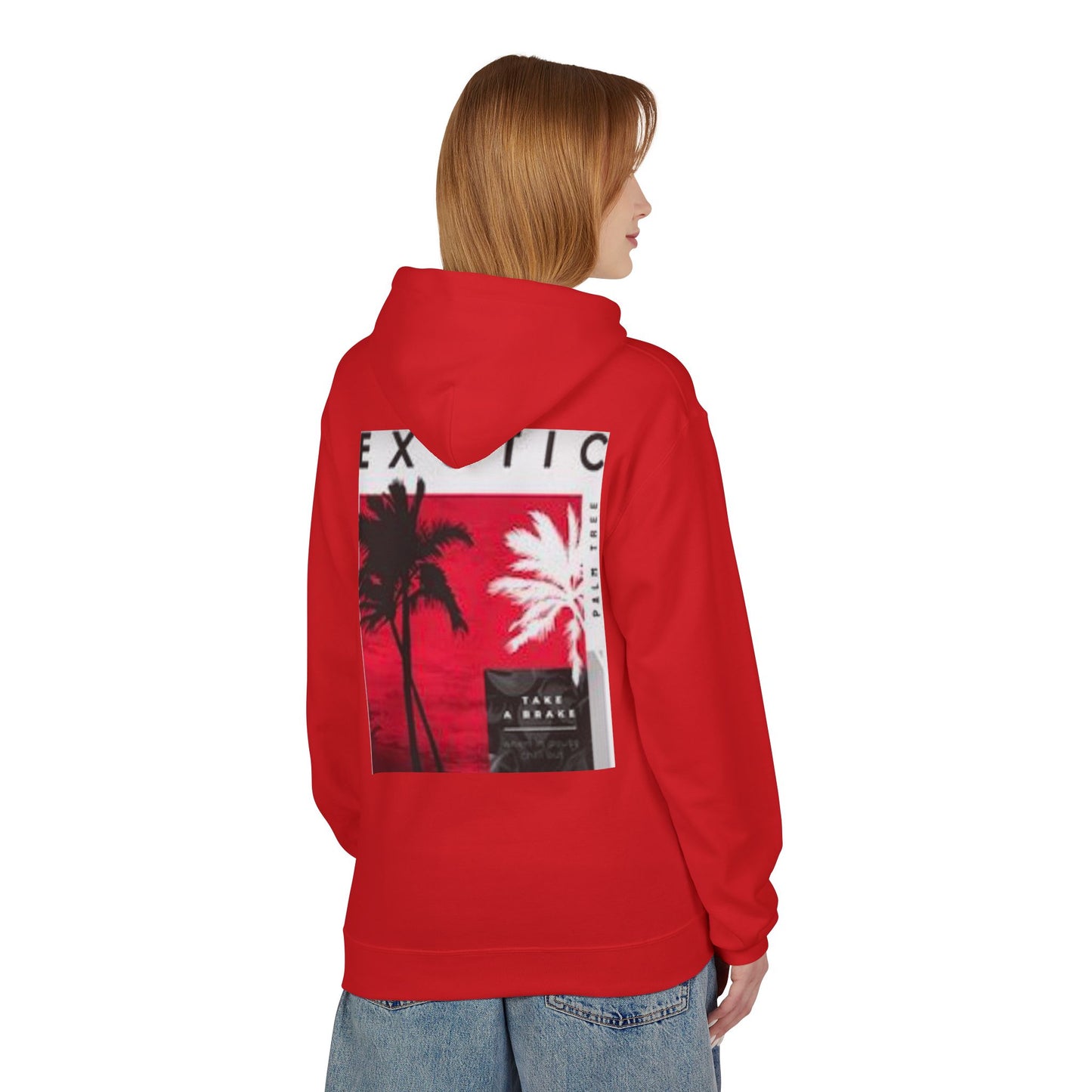 Exotic Vibe Unisex Fleece Hoodie - Cozy Beach Style, Perfect for Travel, Summer Events, Casual Outings, Gifts for Adventurers