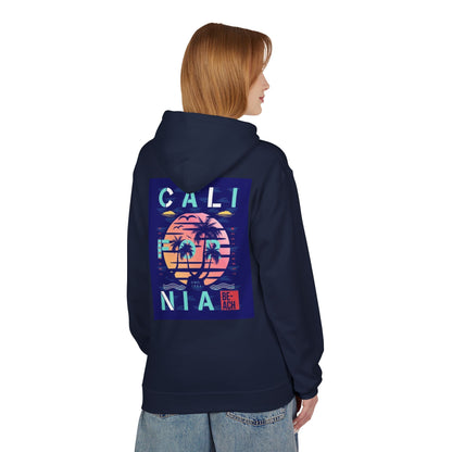 California Beach Vibes Unisex Fleece Hoodie - Softstyle Midweight Sweatshirt
