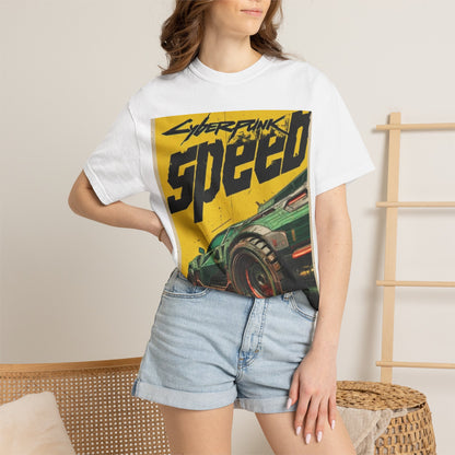 Cyberpunk Speed T-Shirt — Retro Racing Car Graphic Tee