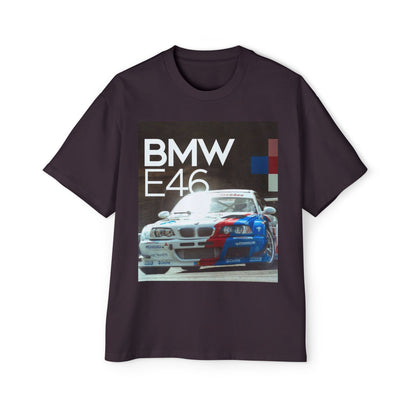 BMW E46 Racing Tee — Mens Oversized Car Graphic T-Shirt