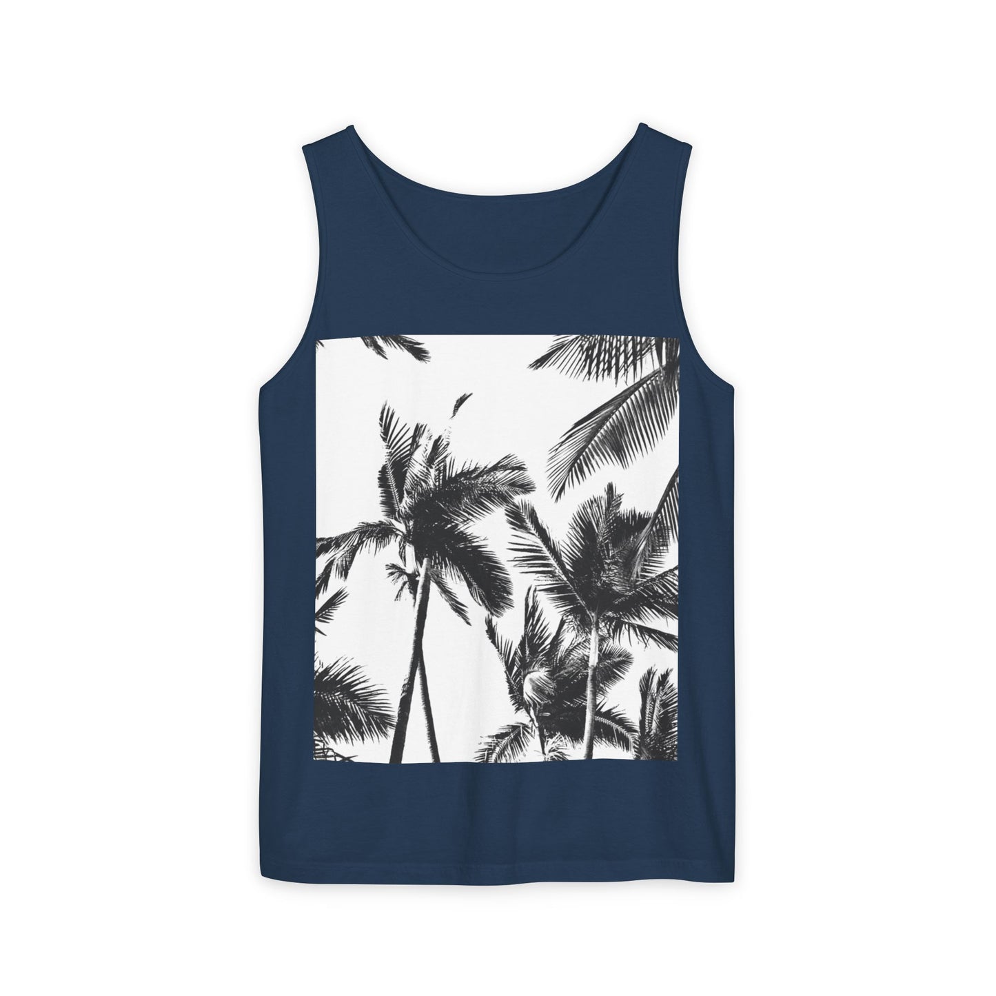 Tropical Palm Tank Top | Summer Vibes | Unisex Beachwear, Casual Top, Vacation Essential, Gift for Him or Her, Relaxed Fit