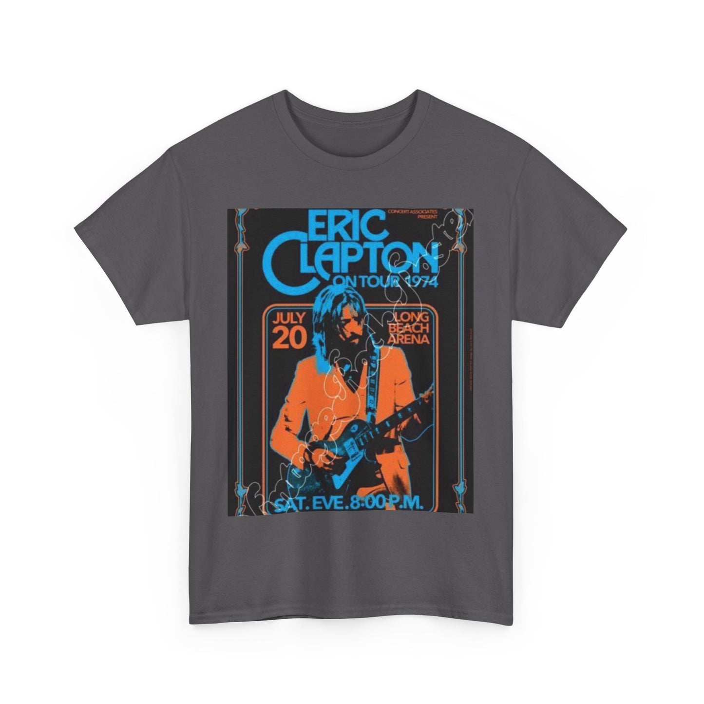 Eric Clapton Vintage Concert Tee, Music Lover Gift, 70s Tour T-Shirt, Rock and Roll Apparel, Retro Graphic Tee, Unisex Style