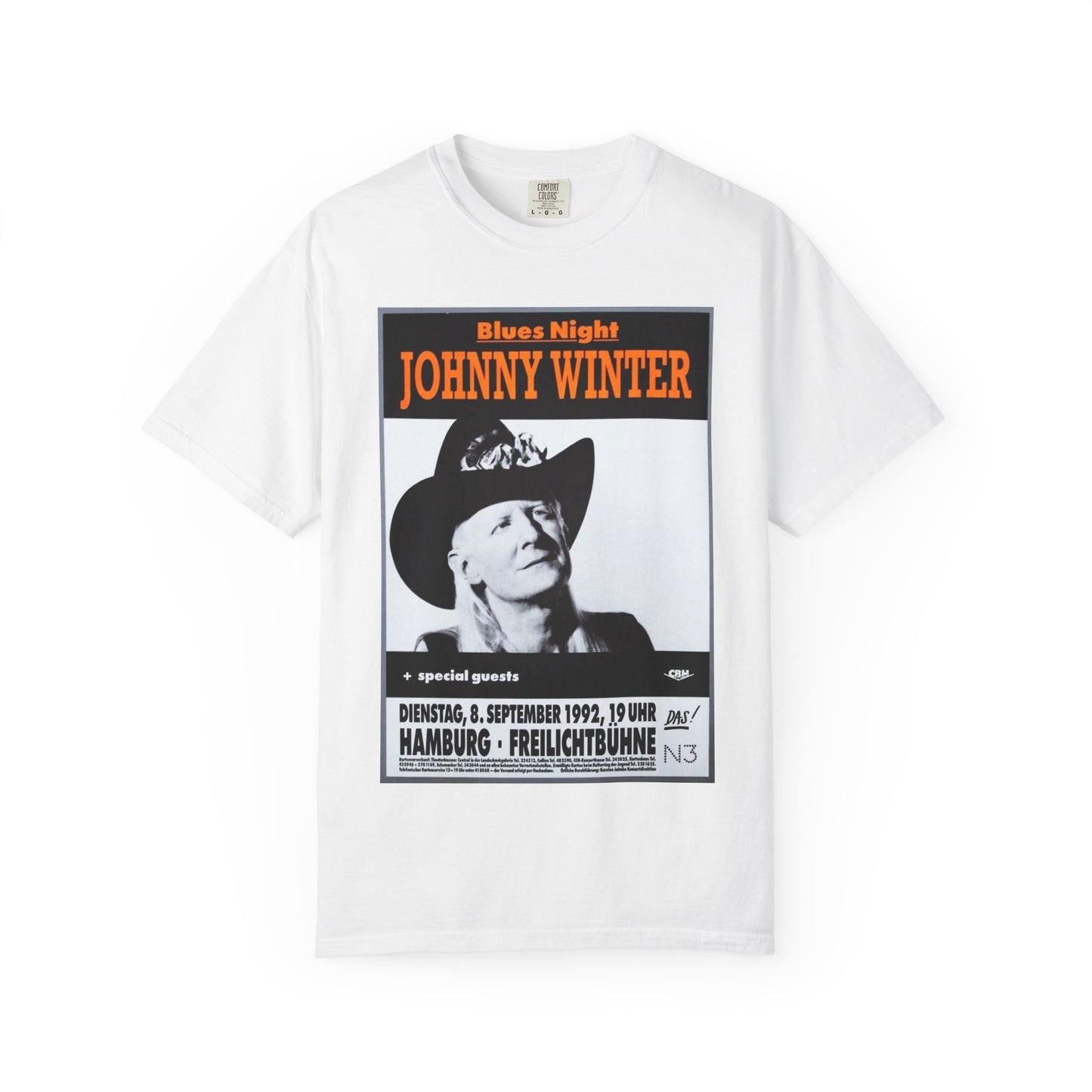 Vintage Johnny Winter Blues Night T-shirt