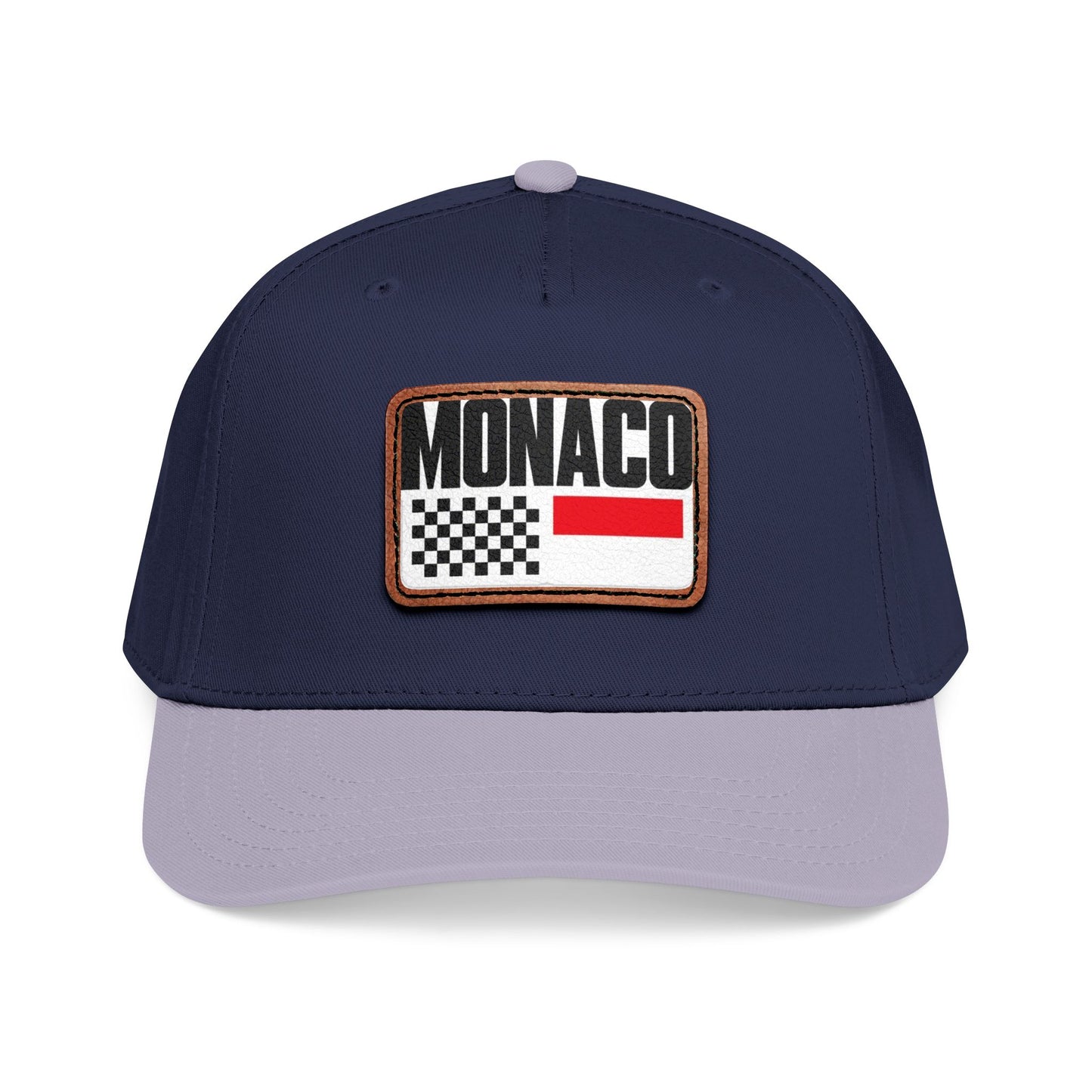 Monaco Leather Patch Baseball Cap – Vintage Racing Flag Hat