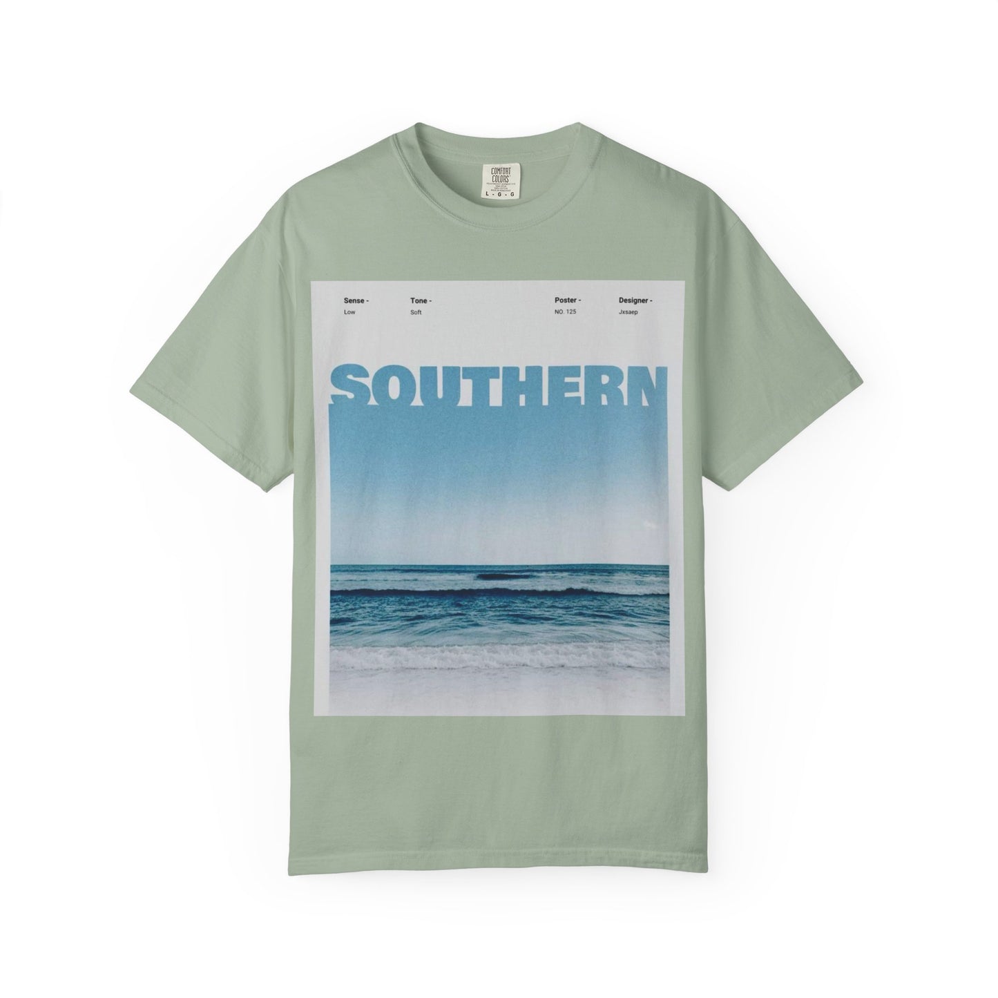 Southern Beach Photo T-Shirt — Ocean Waves Graphic Tee