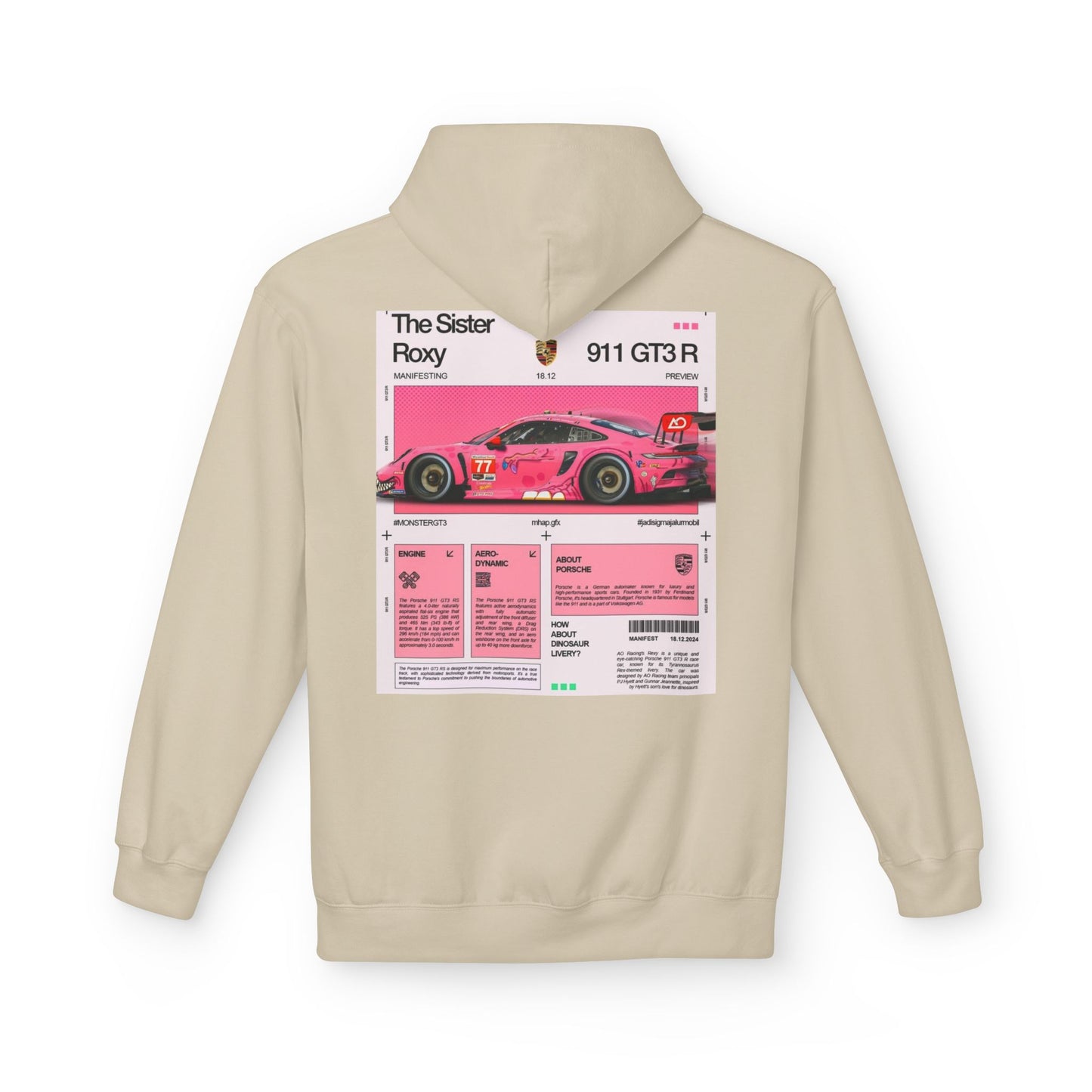 Racing-Inspired Unisex Fleece Hoodie - The Sister Roxy Design