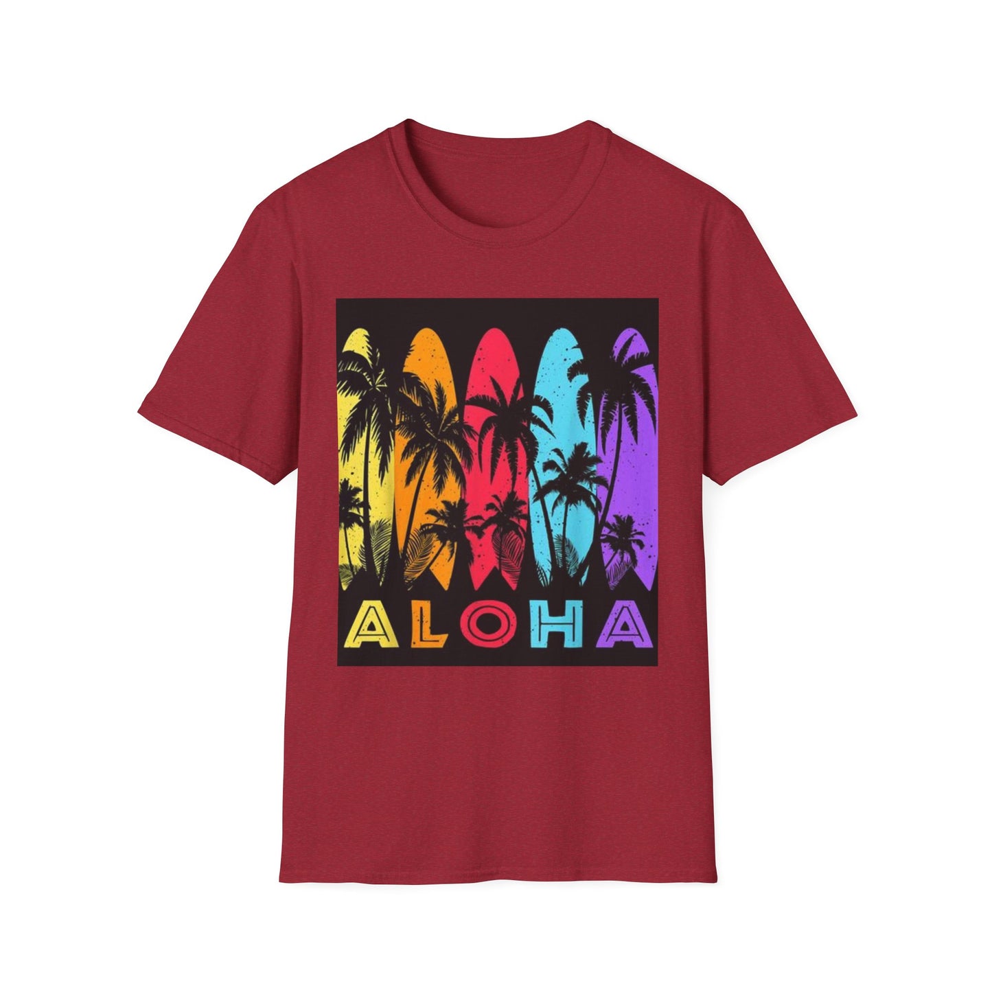 Aloha Surfing Vibe Unisex Softstyle T-Shirt