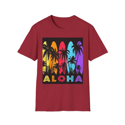 Aloha Surfing Vibe Unisex Softstyle T-Shirt