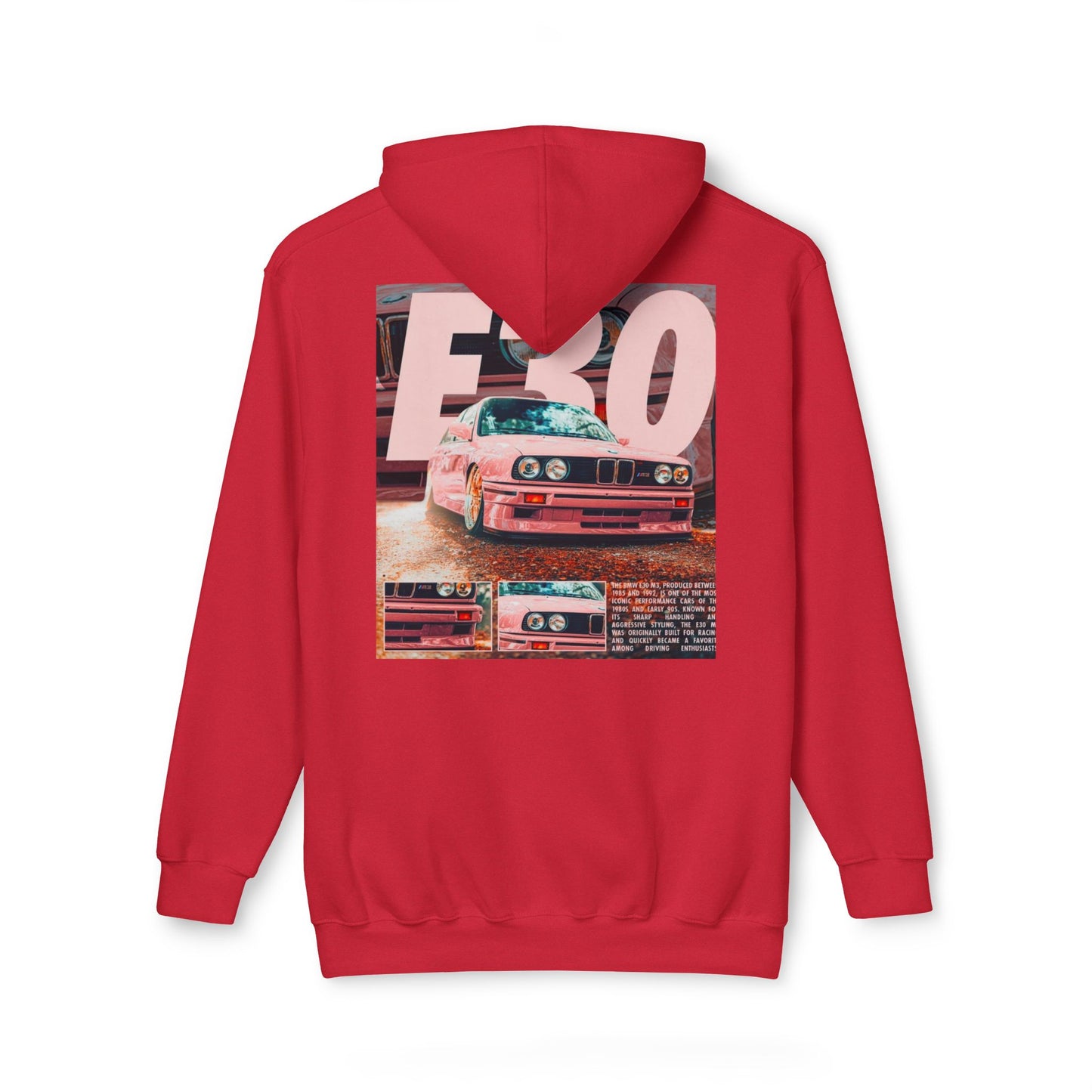 Vintage Car Graphic Unisex Hoodie - Retro BMW E30 Design