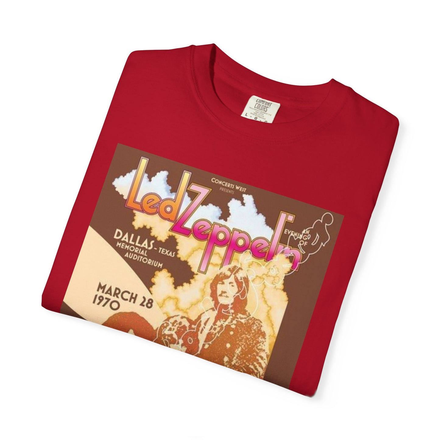 Retro Led Zeppelin T-Shirt | Unisex Garment-Dyed Tee for Music Lovers