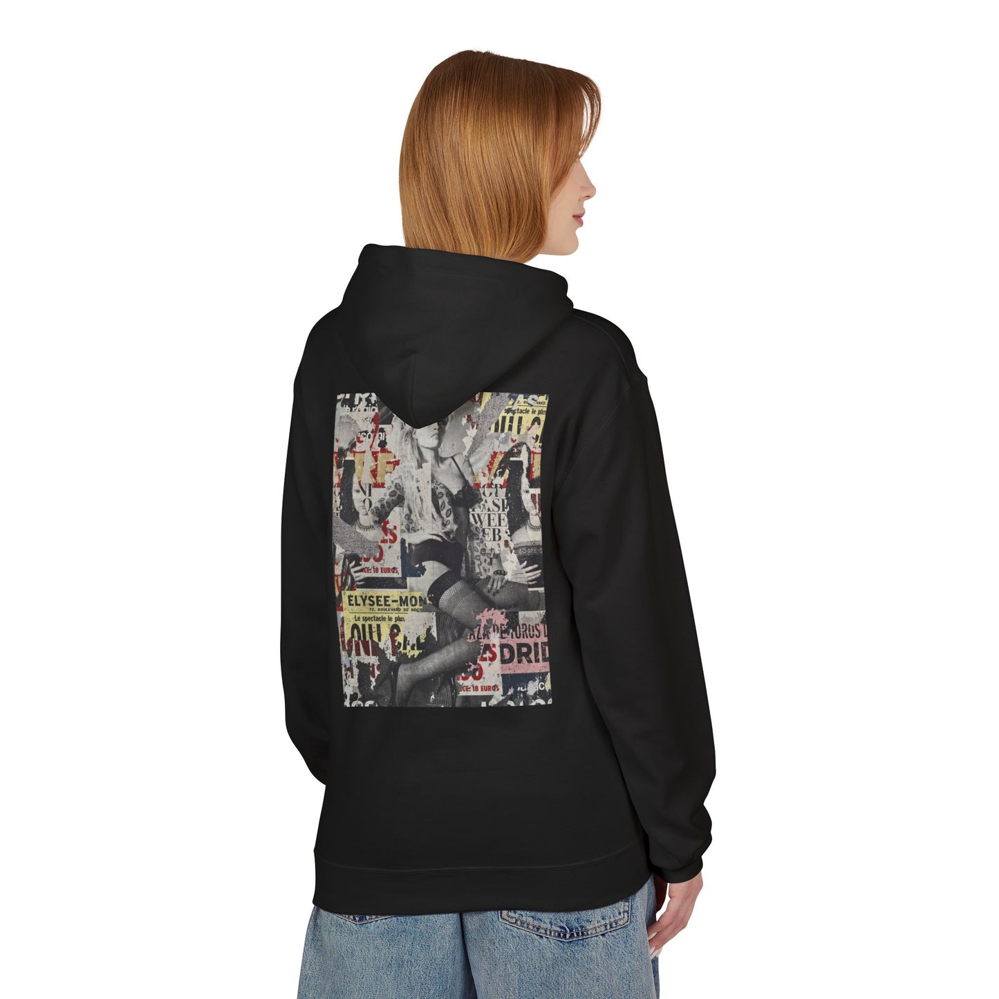 Vintage Graphic Unisex Midweight Fleece Hoodie - Soft Comfortable Layering