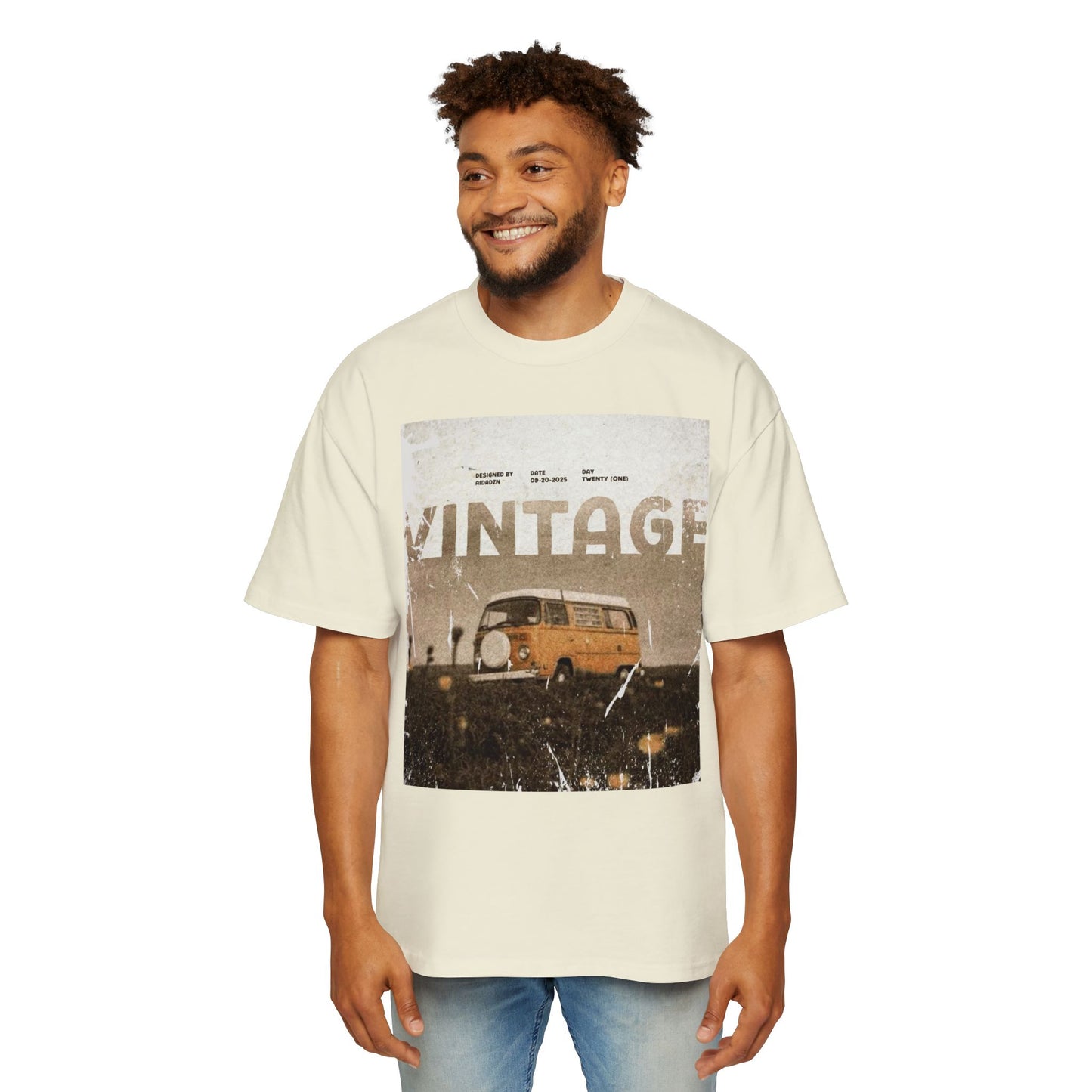 Vintage Van Graphic Tee – Retro 'VINTAGE' Camper T‑Shirt