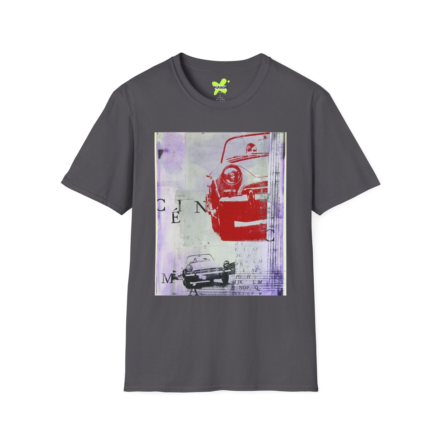 Vintage Car Art Unisex Softstyle T-Shirt | Retro Graphic Tee for Auto Enthusiasts