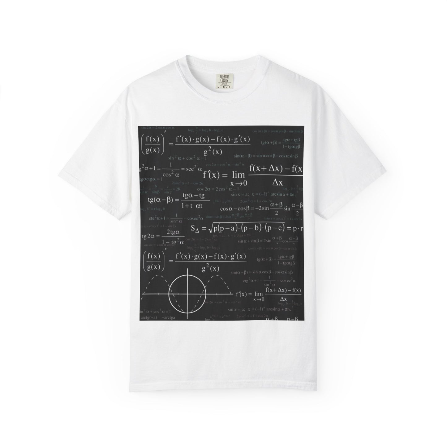 Unisex Garment-Dyed T-Shirt – Math Equation Graphic Tee for Students & Teachers