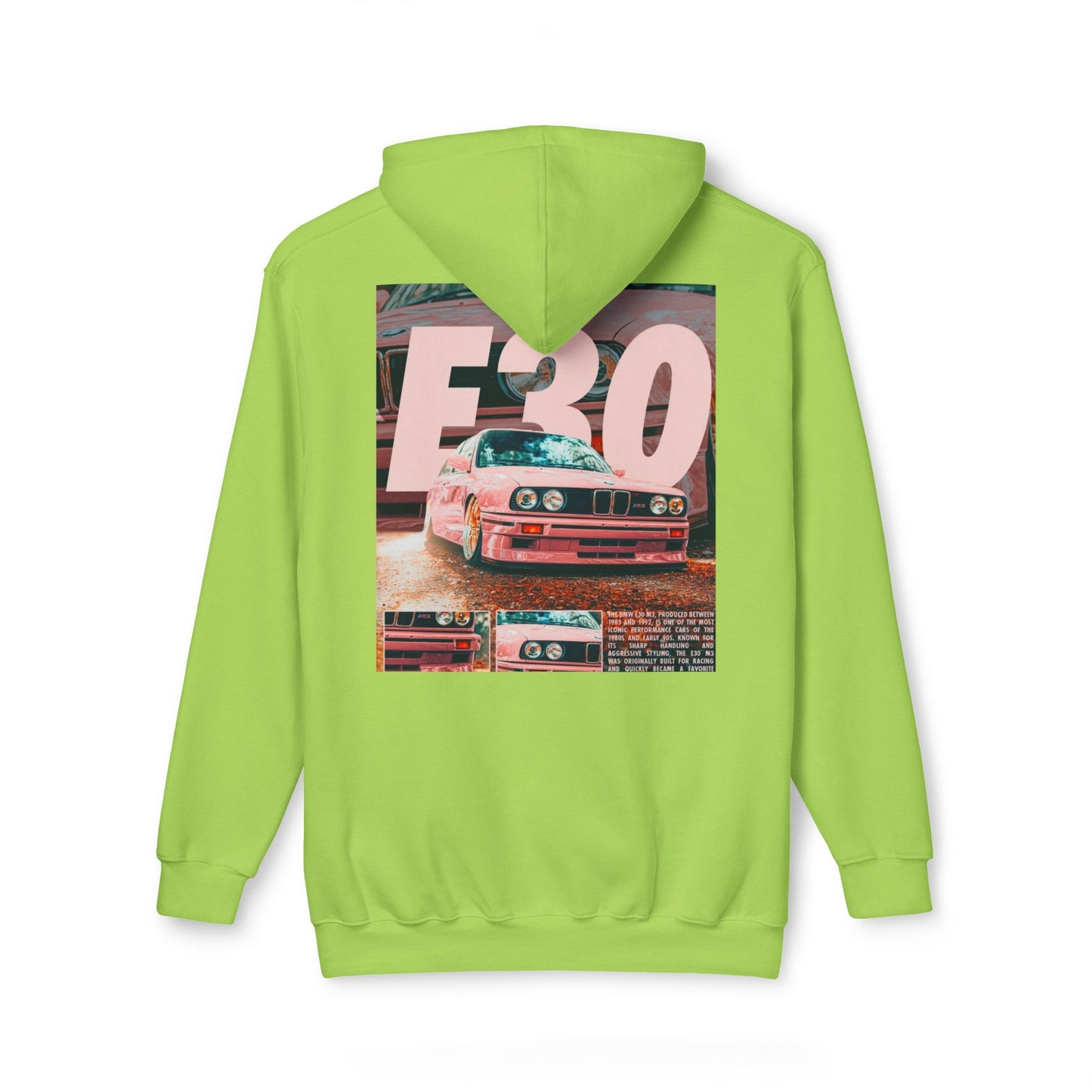 E30 Vintage Car Unisex Hooded Sweatshirt - Casual Comfort for Car Enthusiasts