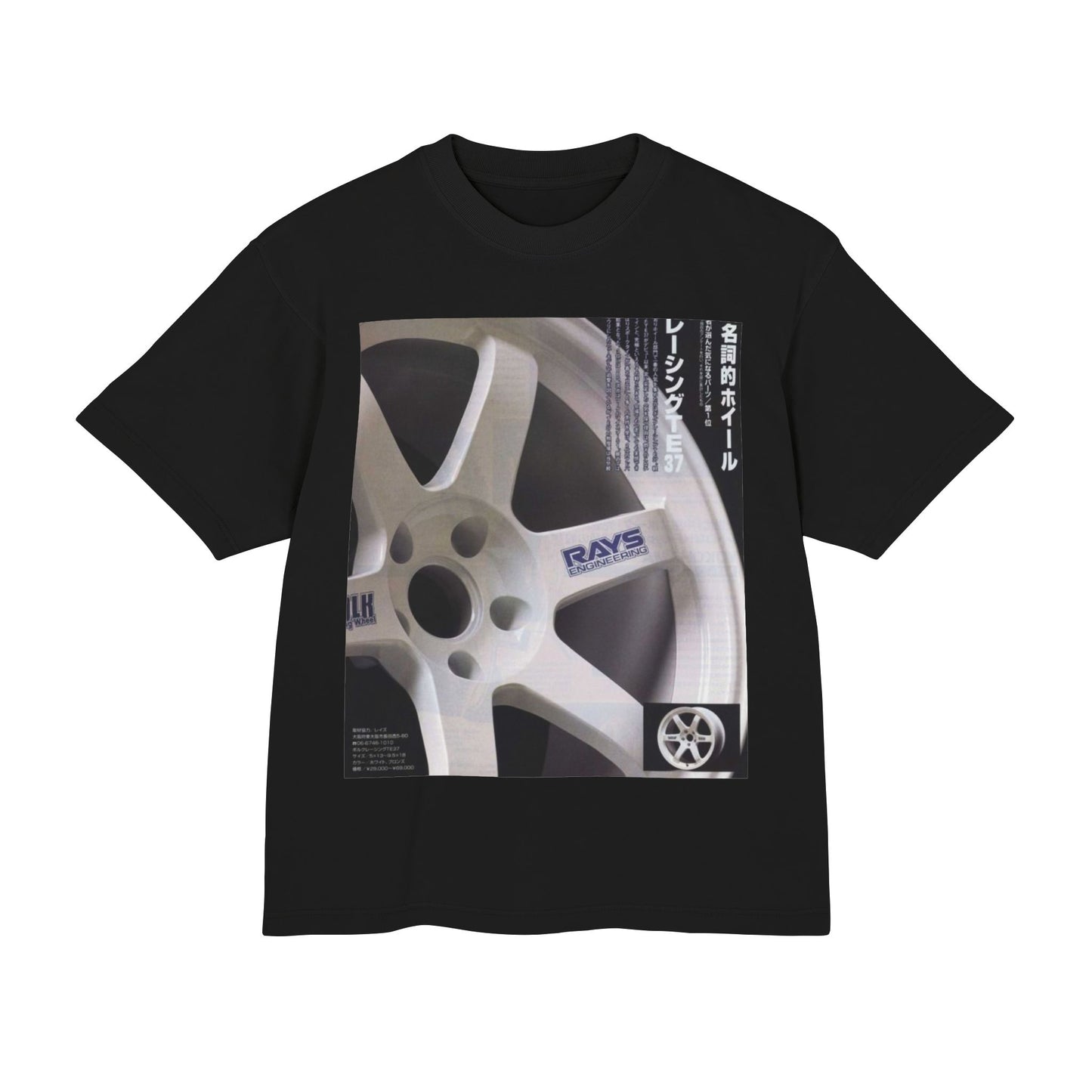 Rays Wheel Graphic Tee - JDM Racing Rim T-Shirt