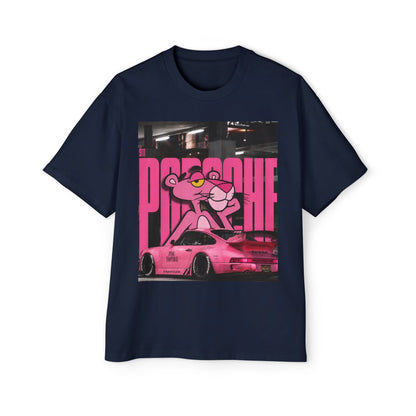 Pink Panther Streetwear Tee — Retro Racing Graphic Shirt