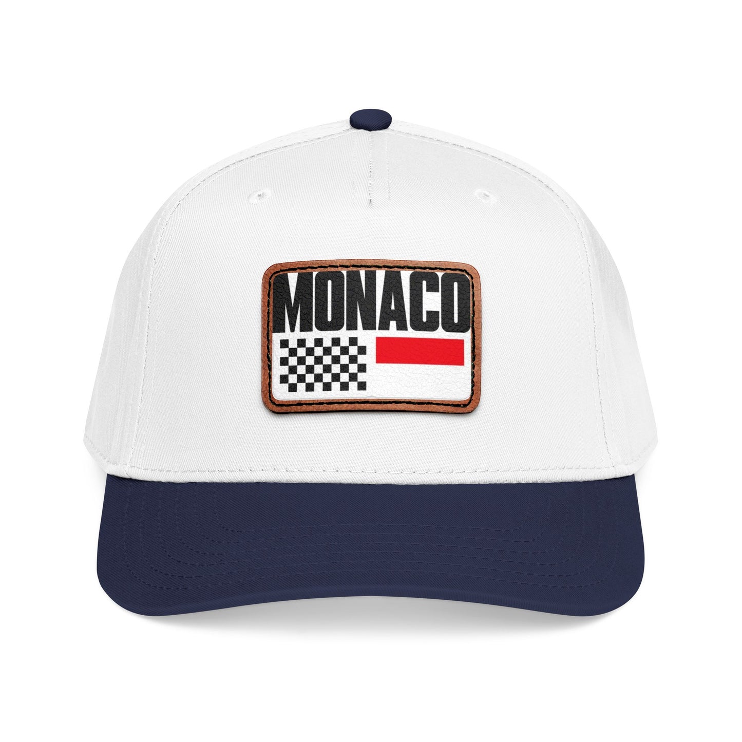 Monaco Leather Patch Baseball Cap – Vintage Racing Flag Hat