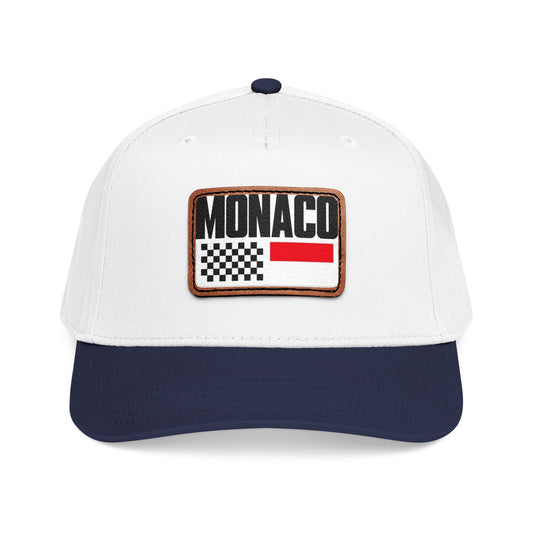 Monaco Leather Patch Baseball Cap – Vintage Racing Flag Hat