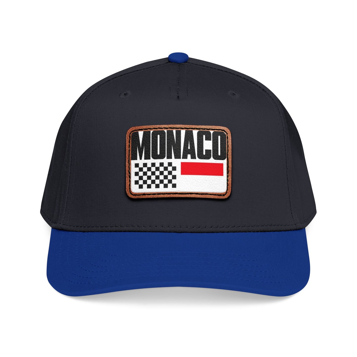 Monaco Leather Patch Baseball Cap – Vintage Racing Flag Hat