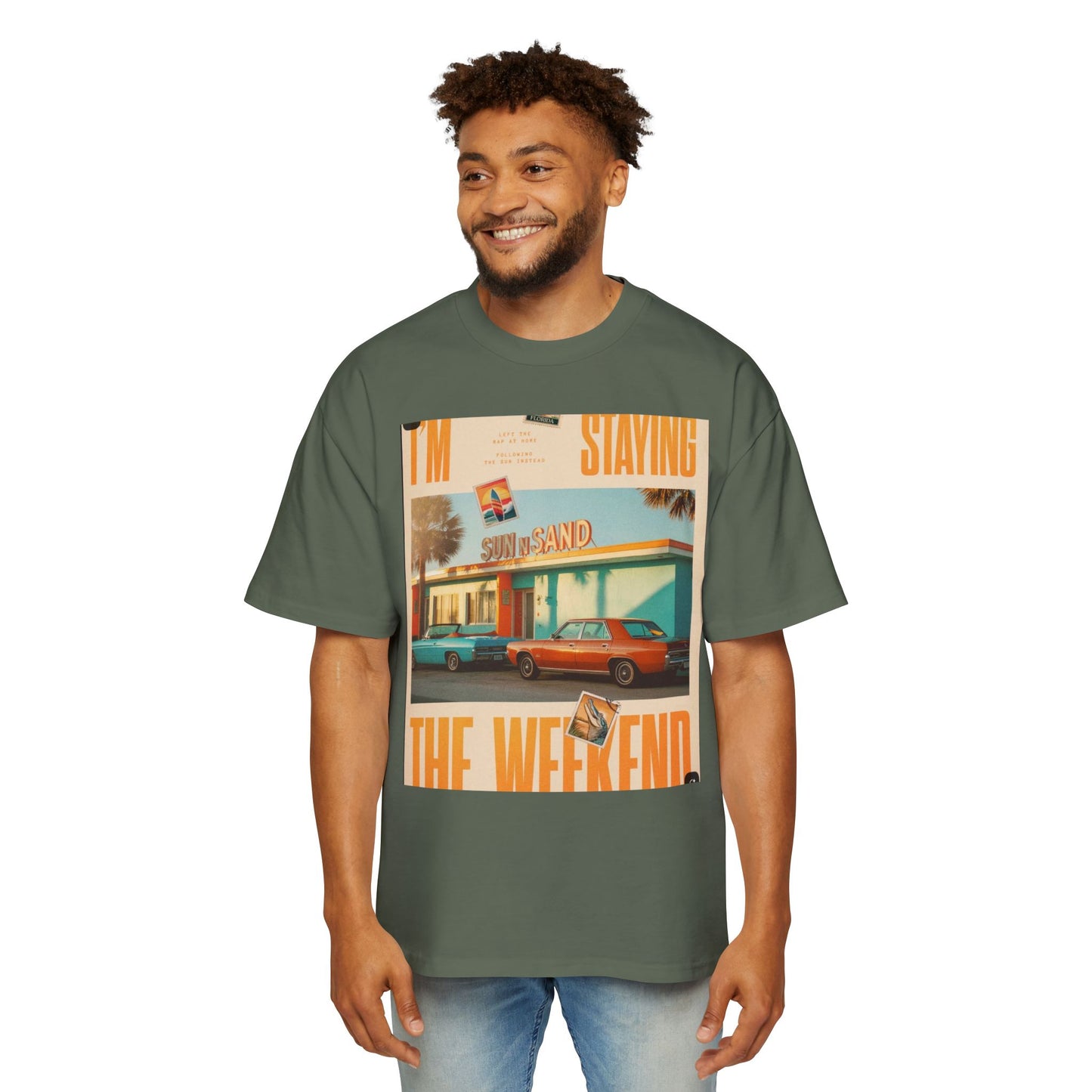 Weekend Vibes Tee — "I'm Staying the Weekend" Retro Diner Graphic T-Shirt