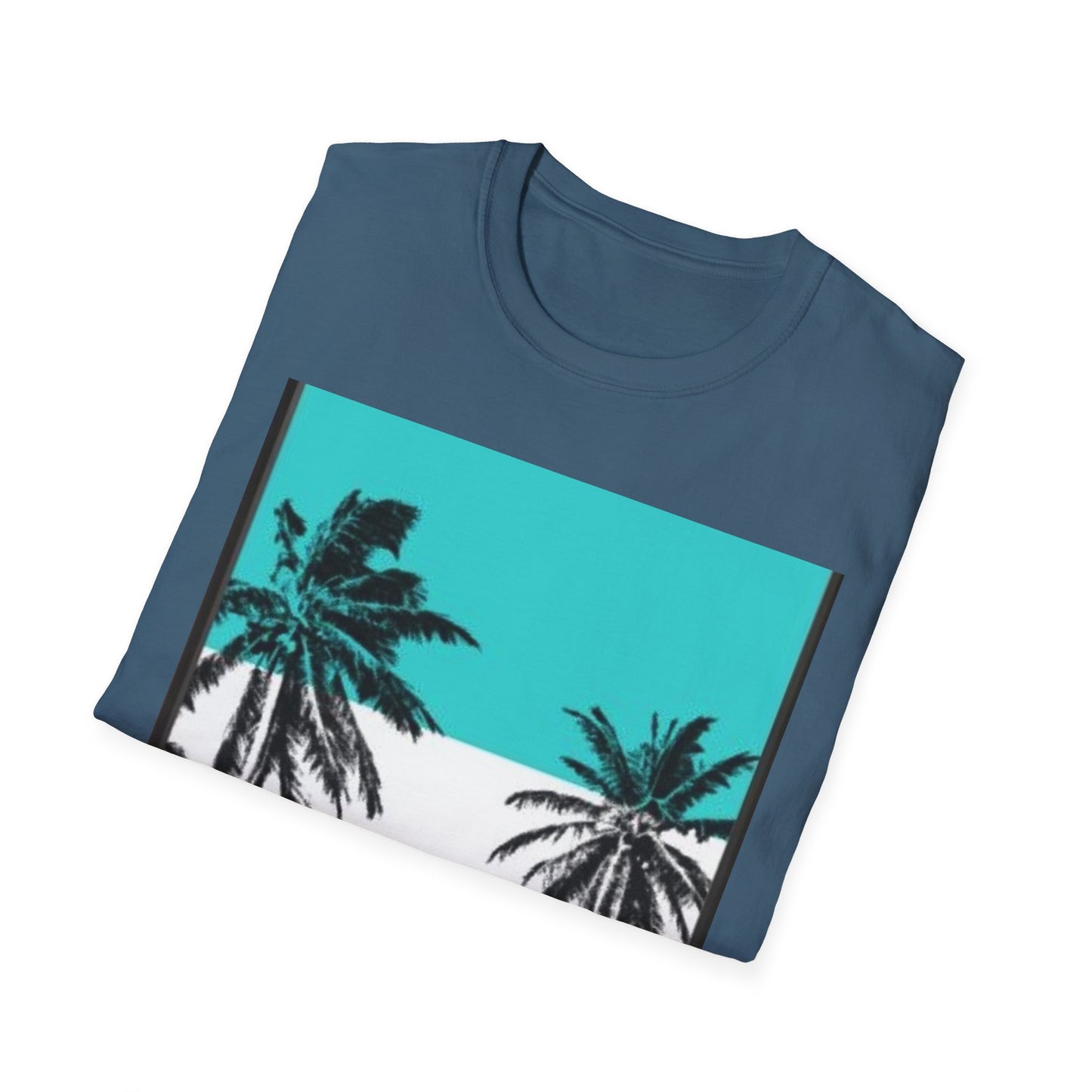 Tropical Palm Tree T-Shirt, Beach Vibes Tee, Summer Casual Wear, Vacation Top, Unisex Softstyle Shirt, Gift for Nature Lovers