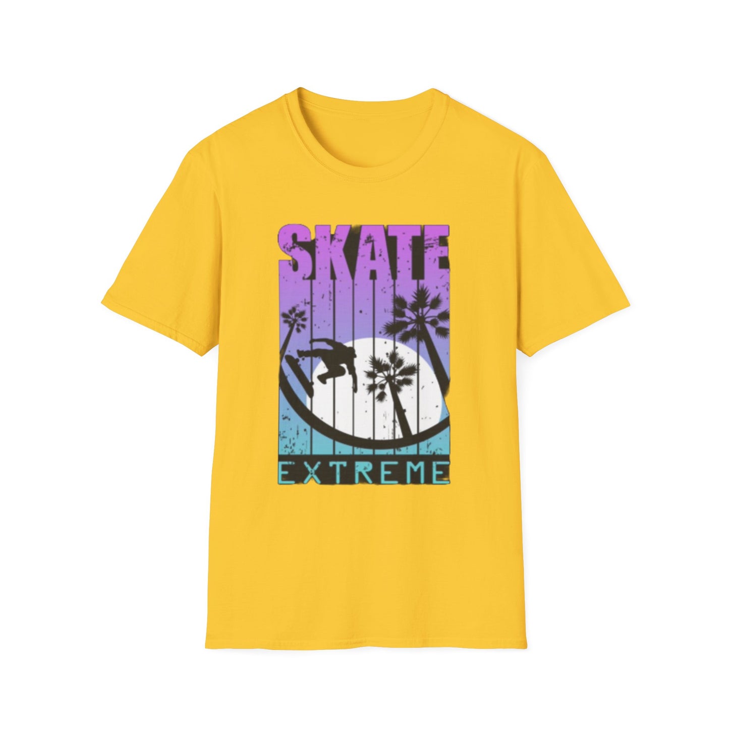 Skate Extreme Unisex Softstyle T-Shirt - Vibrant Graphic Tee for Skate Enthusiasts