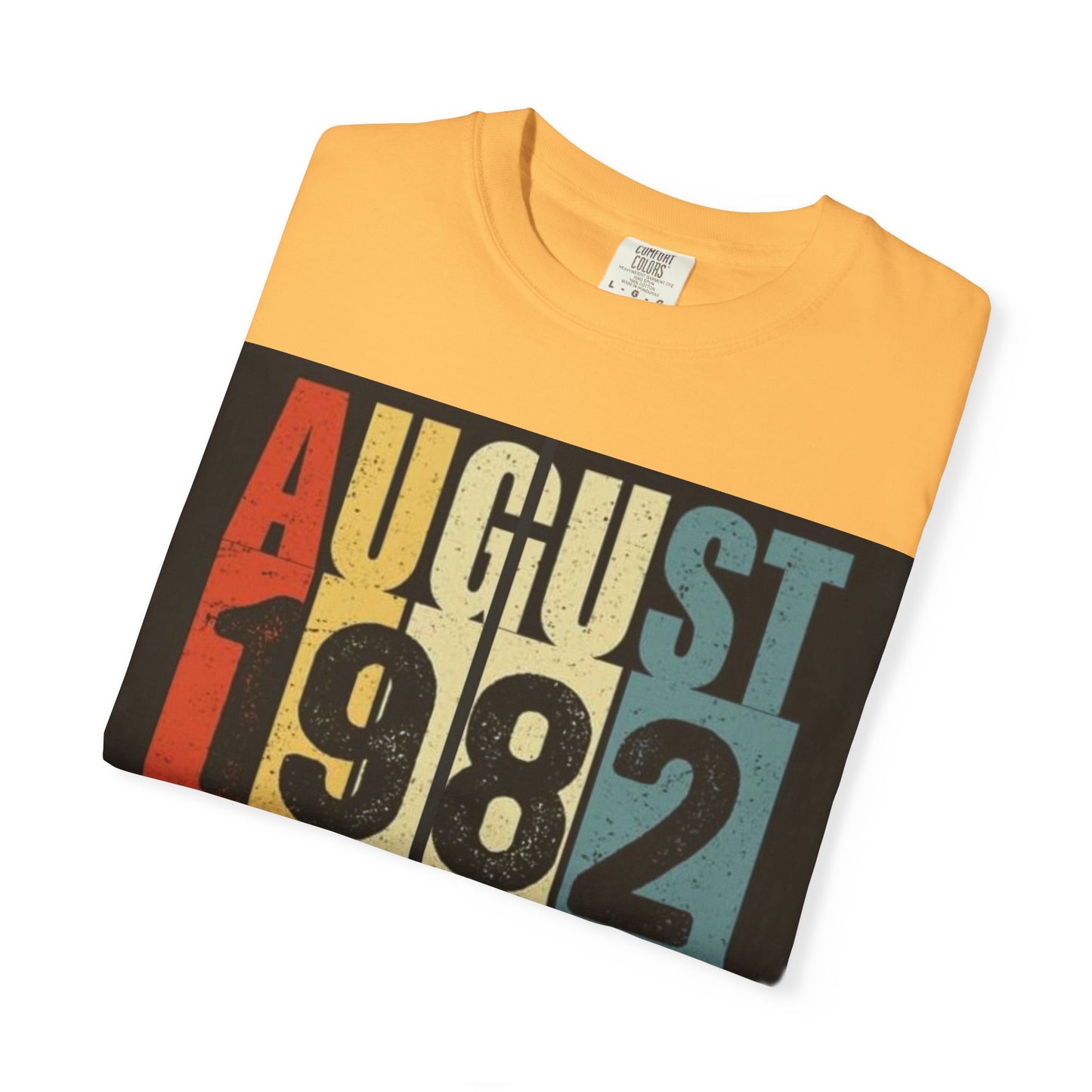 Limited Edition August 1982 Unisex Garment-Dyed T-Shirt - Celebrate 39 Years of Being Awesome