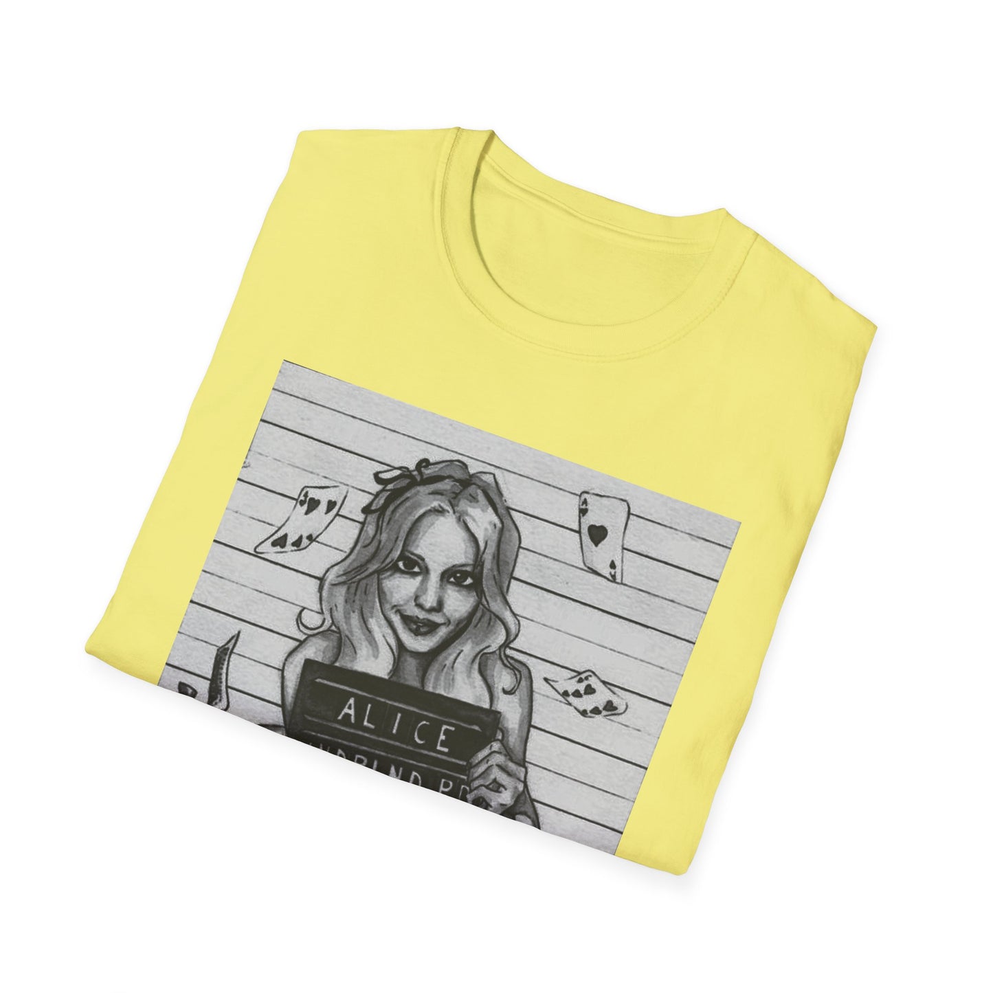Alice in Wonderland Inspired Softstyle T-Shirt - Vintage Design