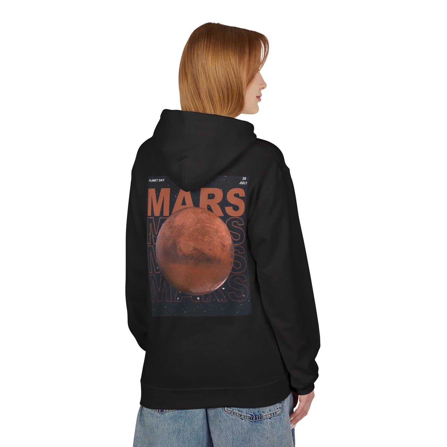 Mars Day Unisex Fleece Hoodie - Space Adventure Apparel