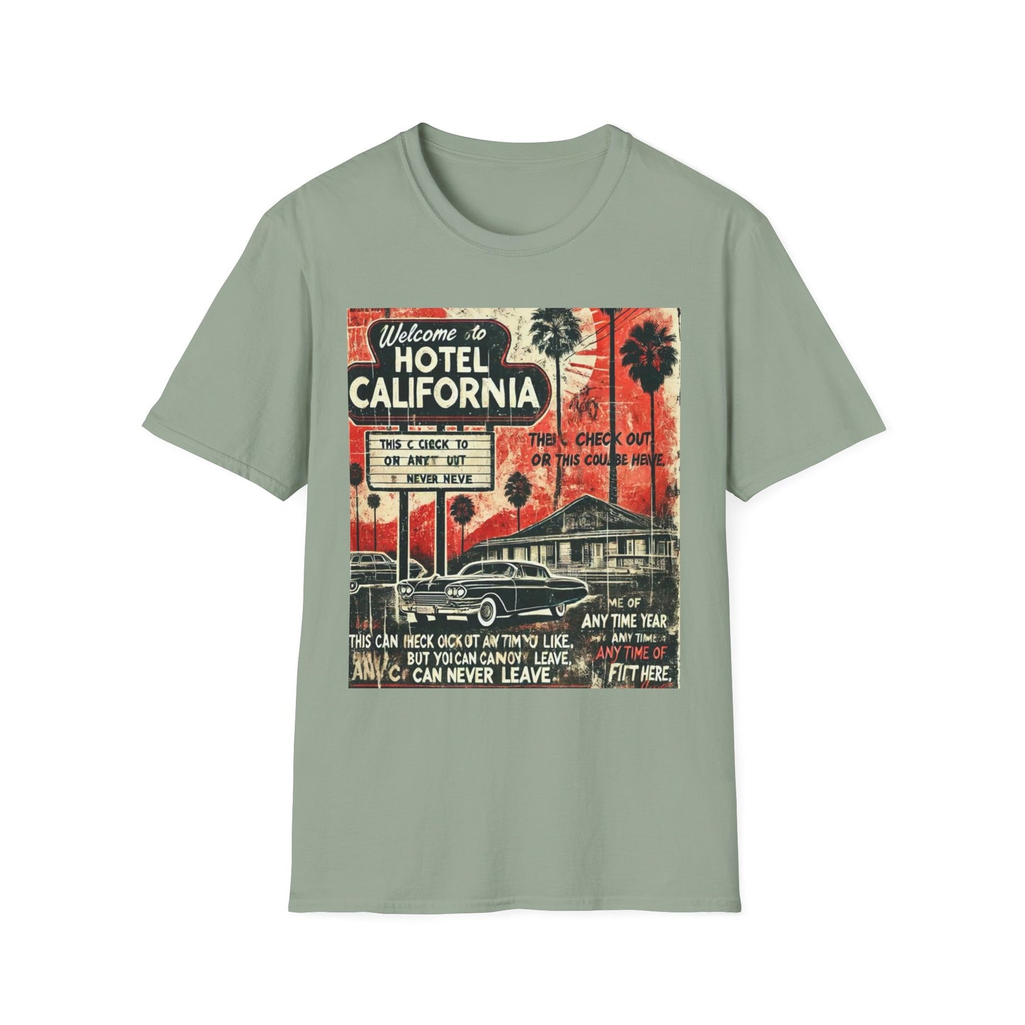 Vintage Hotel California Graphic T-Shirt – Perfect for Music Lovers