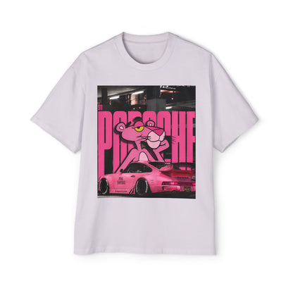 Pink Panther Streetwear Tee — Retro Racing Graphic Shirt