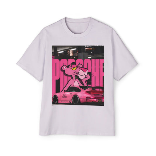 Pink Panther Streetwear Tee — Retro Racing Graphic Shirt