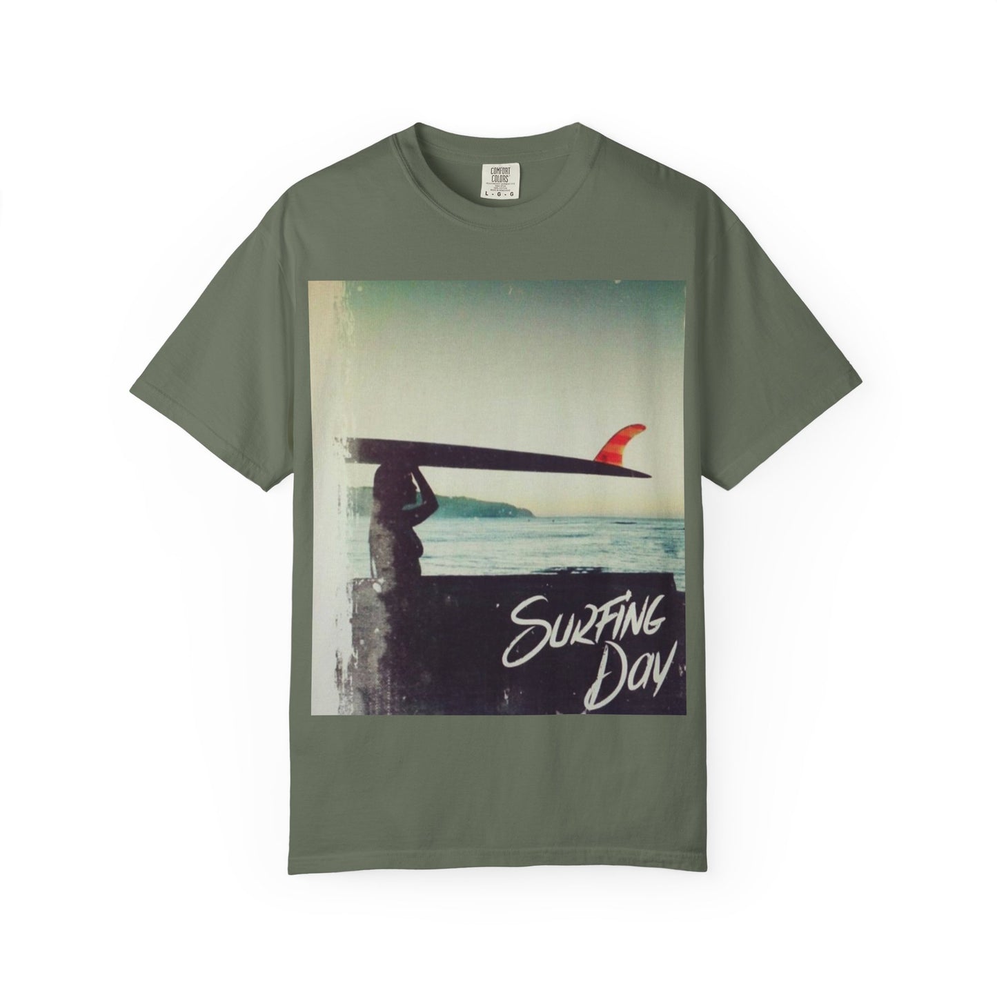 Surfing Day Unisex Tee | Vintage Style T-shirt for Beach Lovers, Summer Vibes, Gift for Surfers, Casual Strolling, Summer Outings