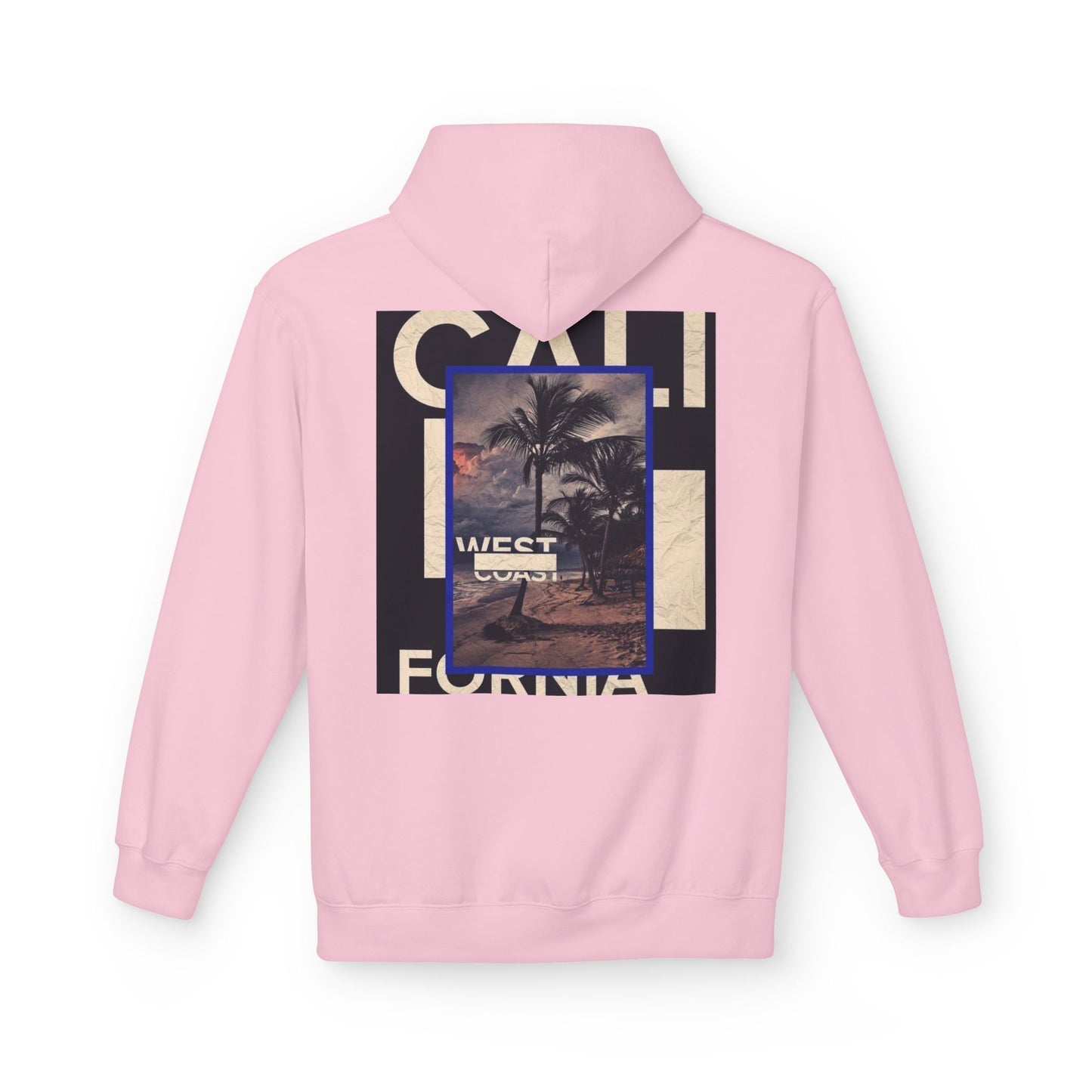 California Vibes Fleece Hoodie, Cozy Unisex Sweatshirt, Perfect for Beach Days, Gift for Travel Lovers, Casual Streetwear