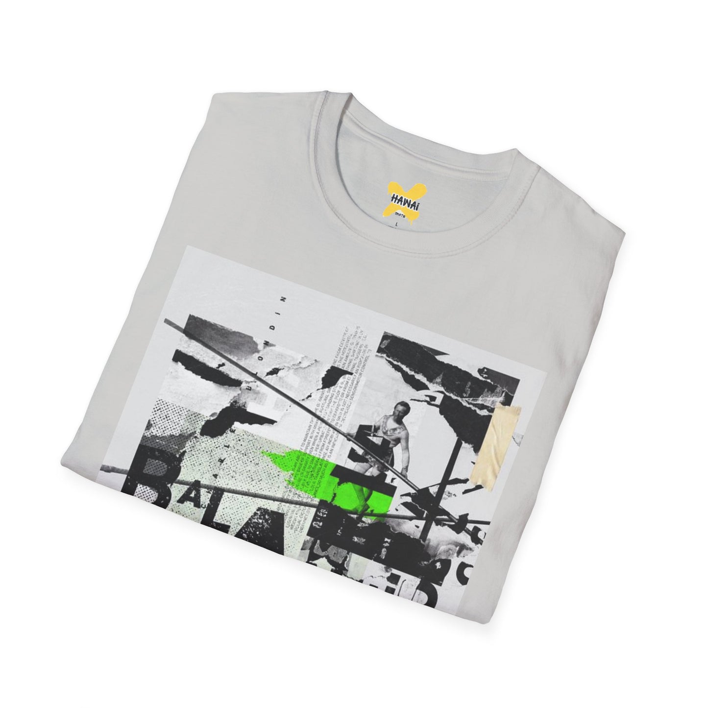 Retro Graphic Tee - Balance Art Design for Casual Style