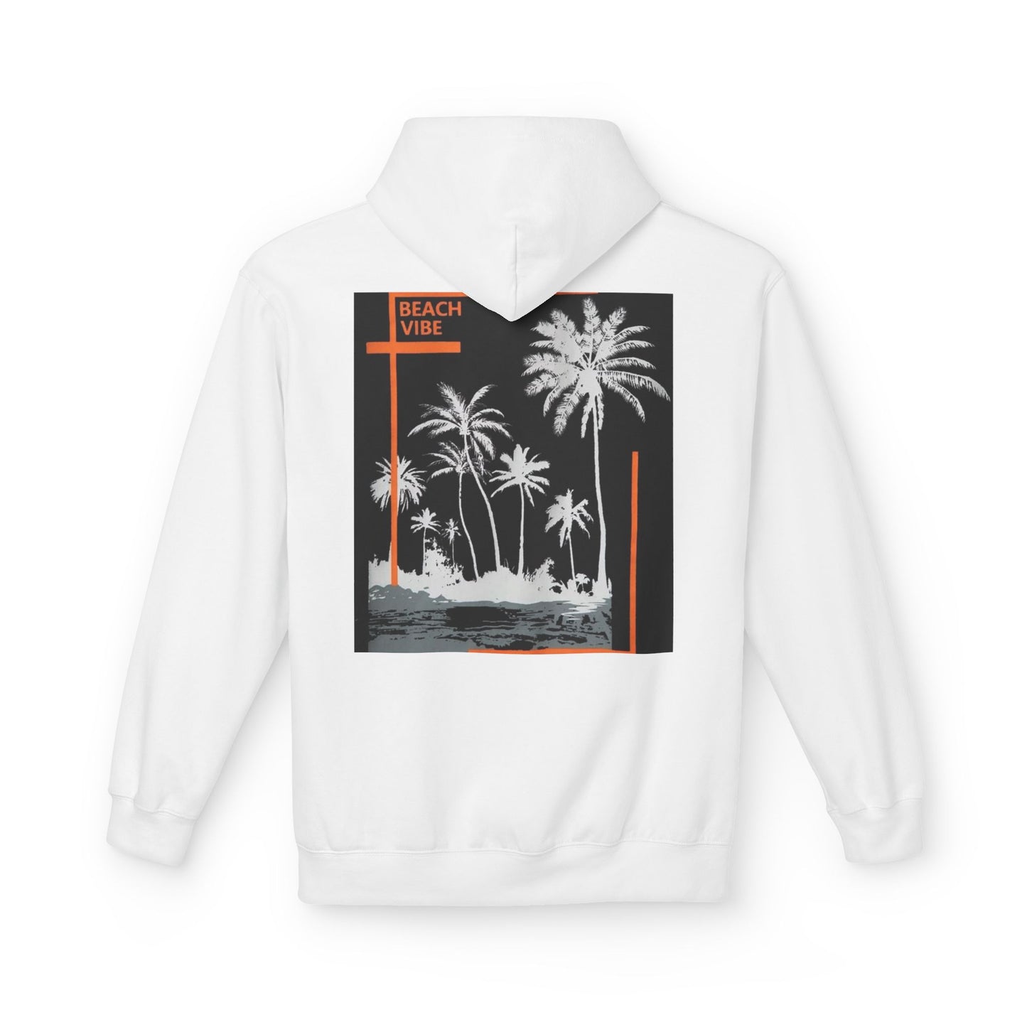 Beach Vibe Unisex Fleece Hoodie, Summer Fashion, Casual Wear, Gift for Her/Him, Cozy Lifestyle, Chill Out Apparel