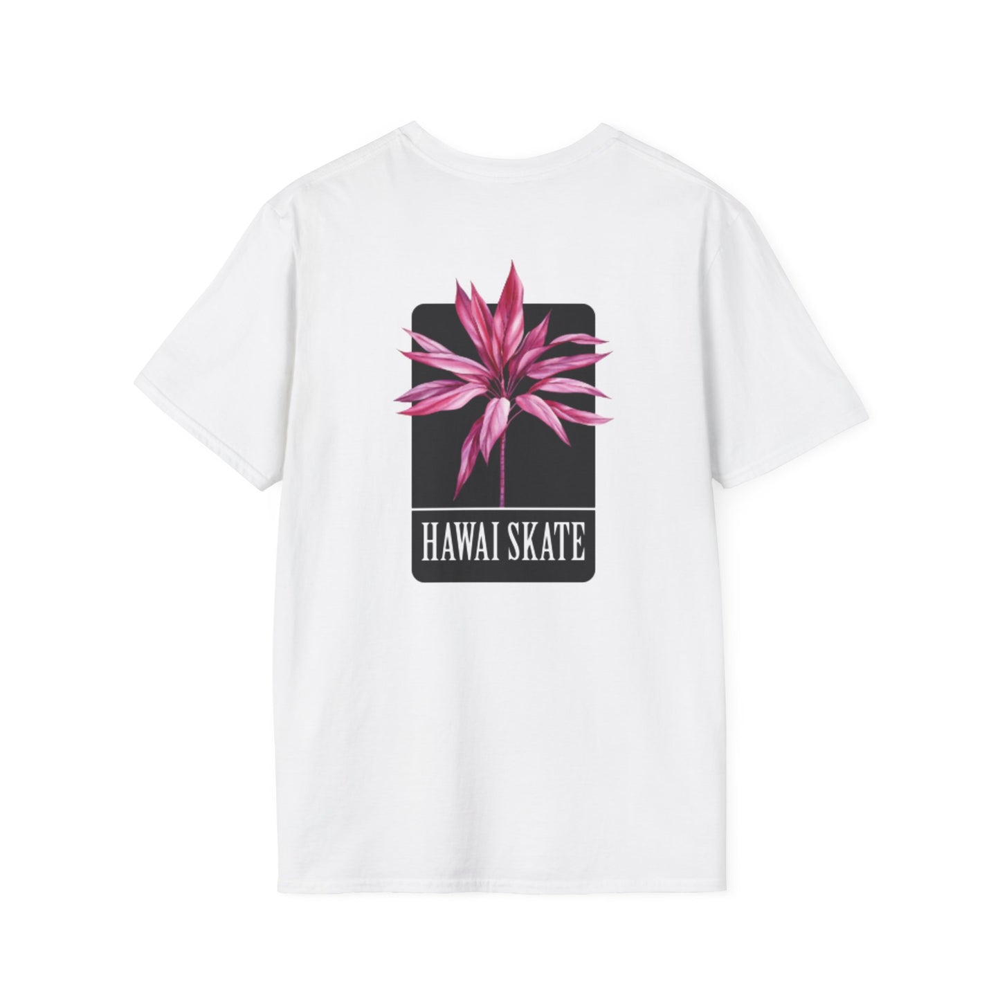 Hawaii Skate Floral Unisex T-Shirt - Relaxed Fit Graphic Tee