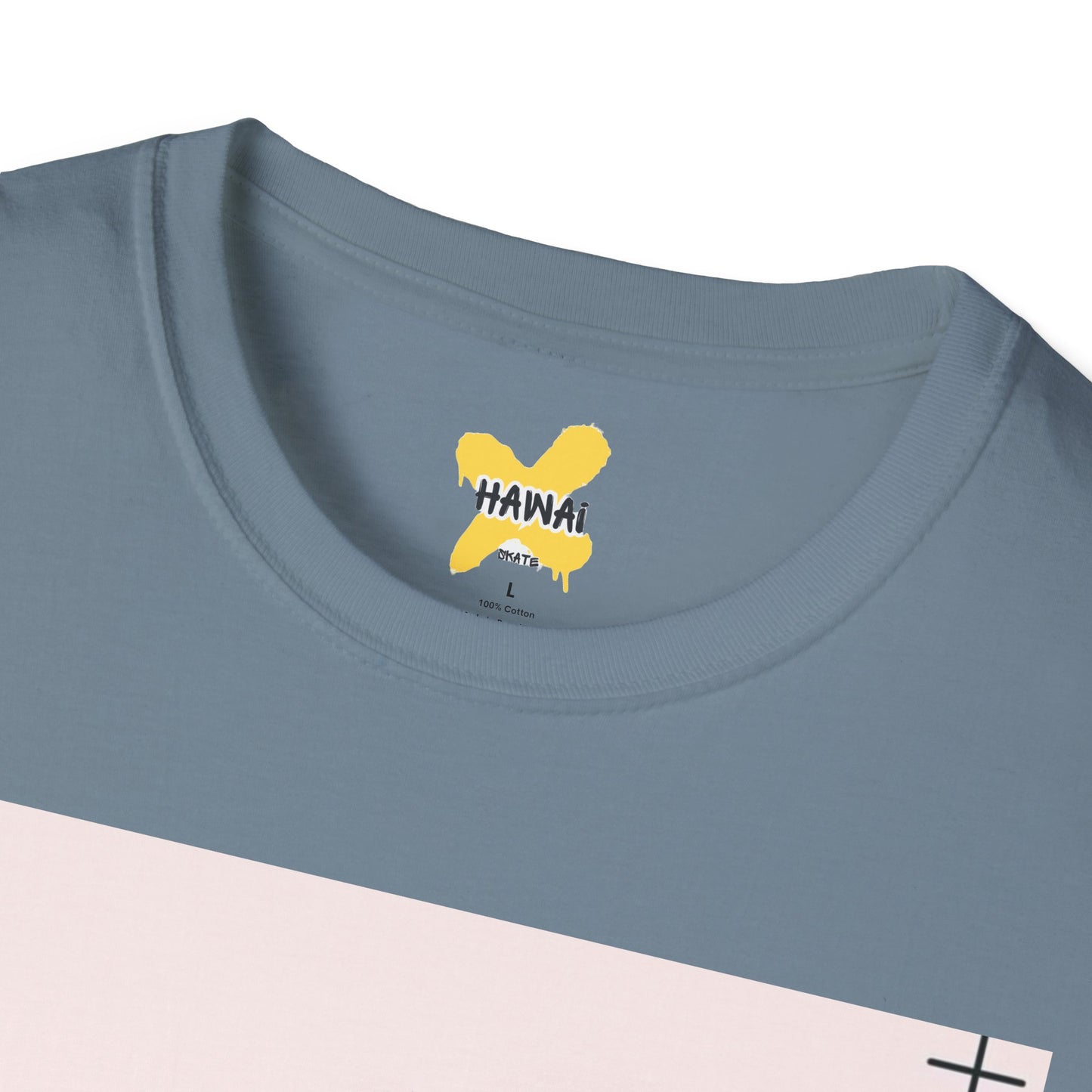 Retro Aesthetic Unisex Softstyle T-Shirt - Vintage Clouds & Texture Design