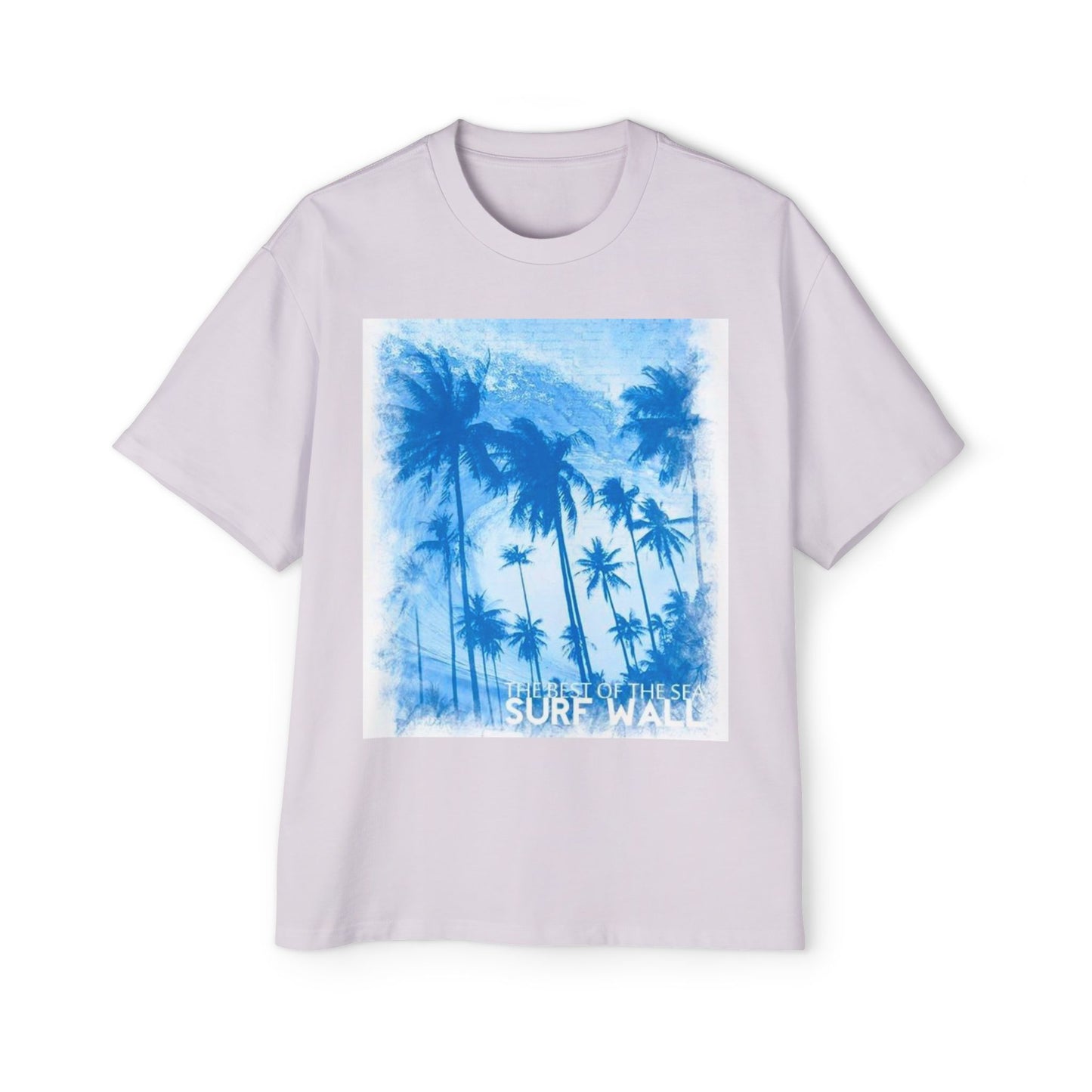 Surf Palm Tee — Blue Tropical Graphic T-Shirt