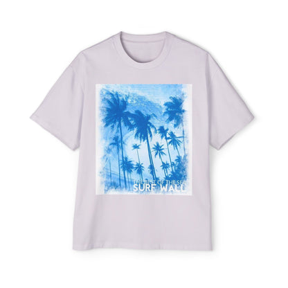 Surf Palm Tee — Blue Tropical Graphic T-Shirt