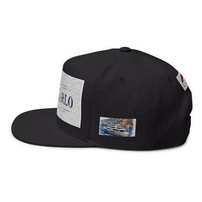 Monte Carlo Monaco Embroidered Flat Bill Cap