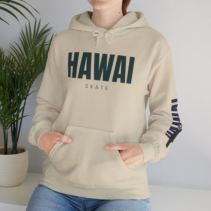 Hawai Skate Hooded Sweatshirt - Casual Streetwear, Unisex Pullover, Perfect for Skate Lovers, Ideal for Everyday Wear, Gift for Him/Her