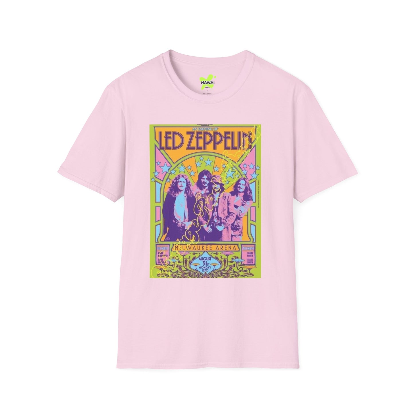 Cute Hello Kitty Cannabis T-Shirt - Unisex Softstyle Tee for Plant Lovers