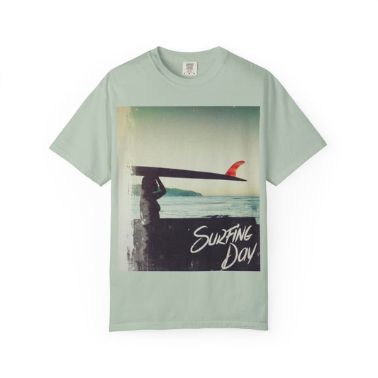 Surfing Day Unisex Tee | Vintage Style T-shirt for Beach Lovers, Summer Vibes, Gift for Surfers, Casual Strolling, Summer Outings