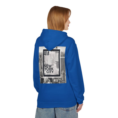 Happy Vibes Unisex Fleece Hoodie - Smiley Face Design