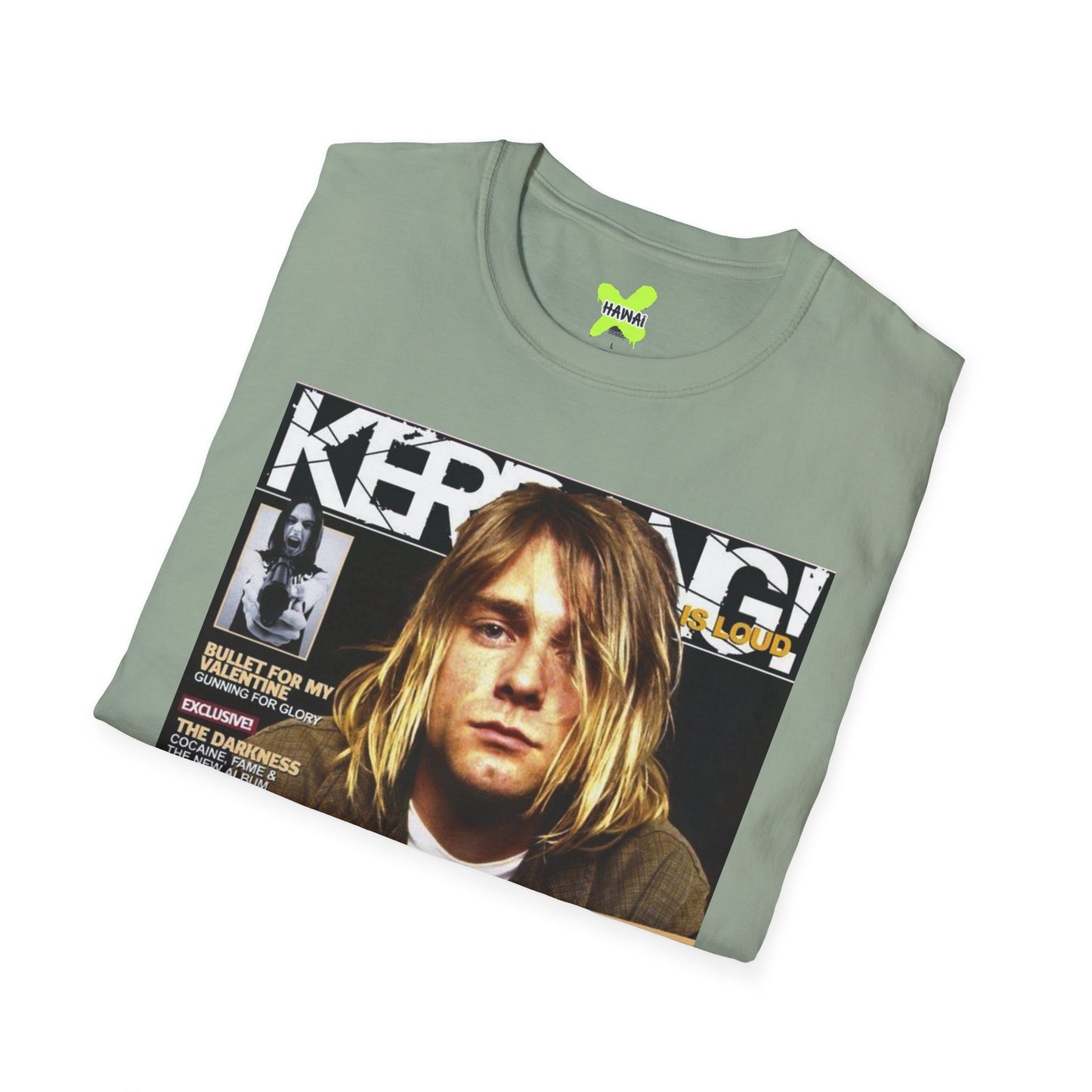 Retro Nirvana Unisex Softstyle T-Shirt - Vintage Magazine Design