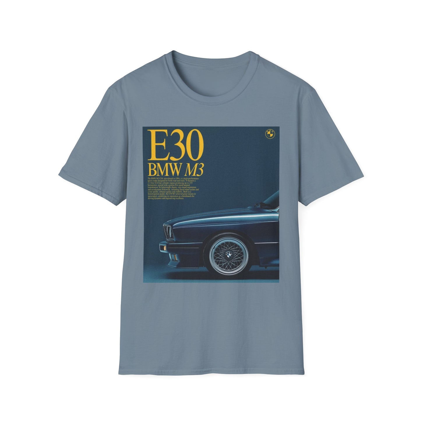 BMW E30 M3 Graphic Tee, Unisex Car Lover Shirt, Automotive Gift, Vintage T-Shirt, Car Enthusiast Apparel, Perfect for Birthdays